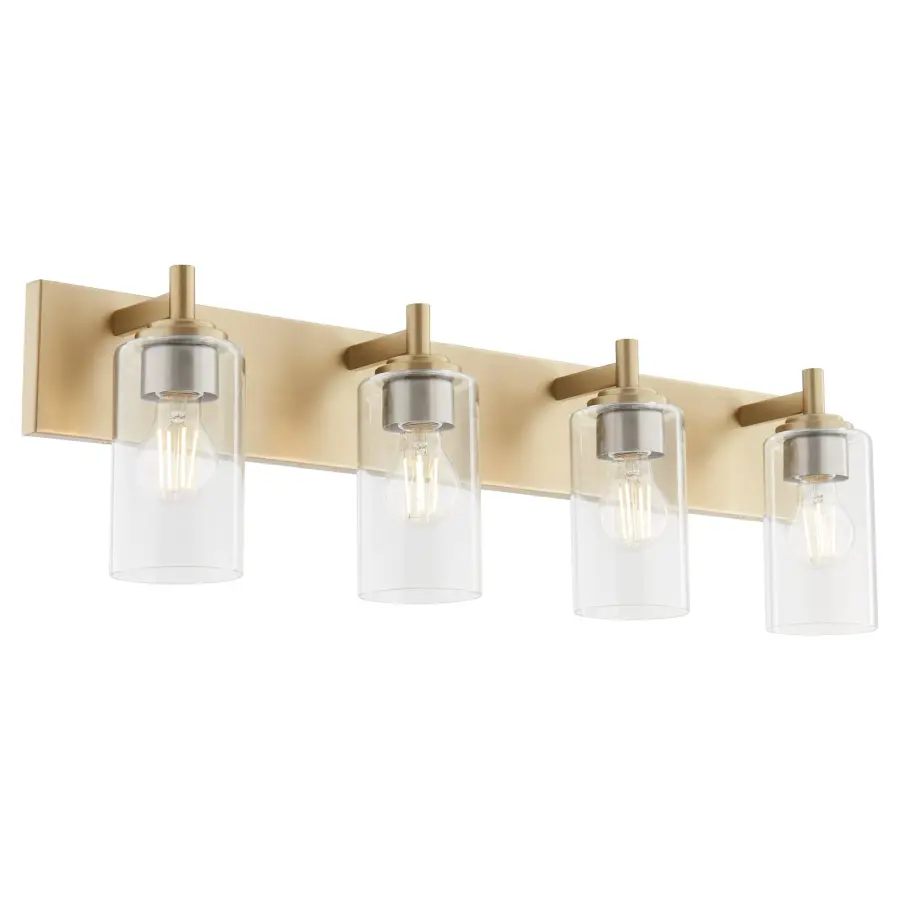 Fallstaff 4-Light Vanity Light in Aged Brass - Image 5