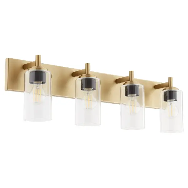 Fallstaff 4-Light Vanity Light in Aged Brass - Image 7