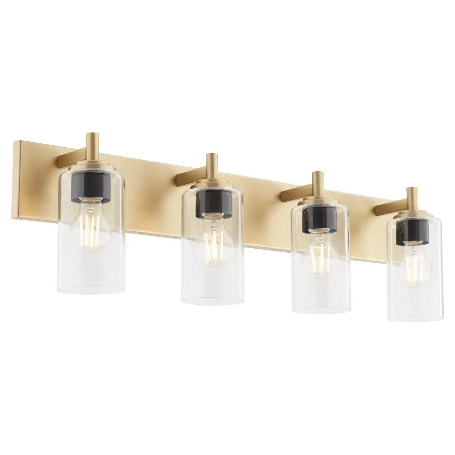 Fallstaff 4-Light Vanity Light in Aged Brass - Image 8