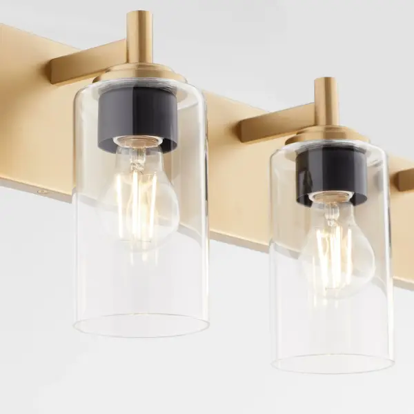 Fallstaff 4-Light Vanity Light in Aged Brass - Image 9