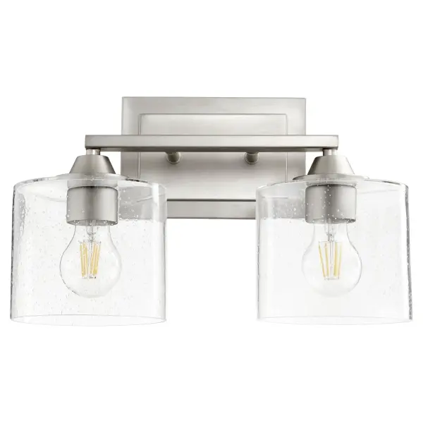 Dakota 2-Light Vanity in Satin Nickel