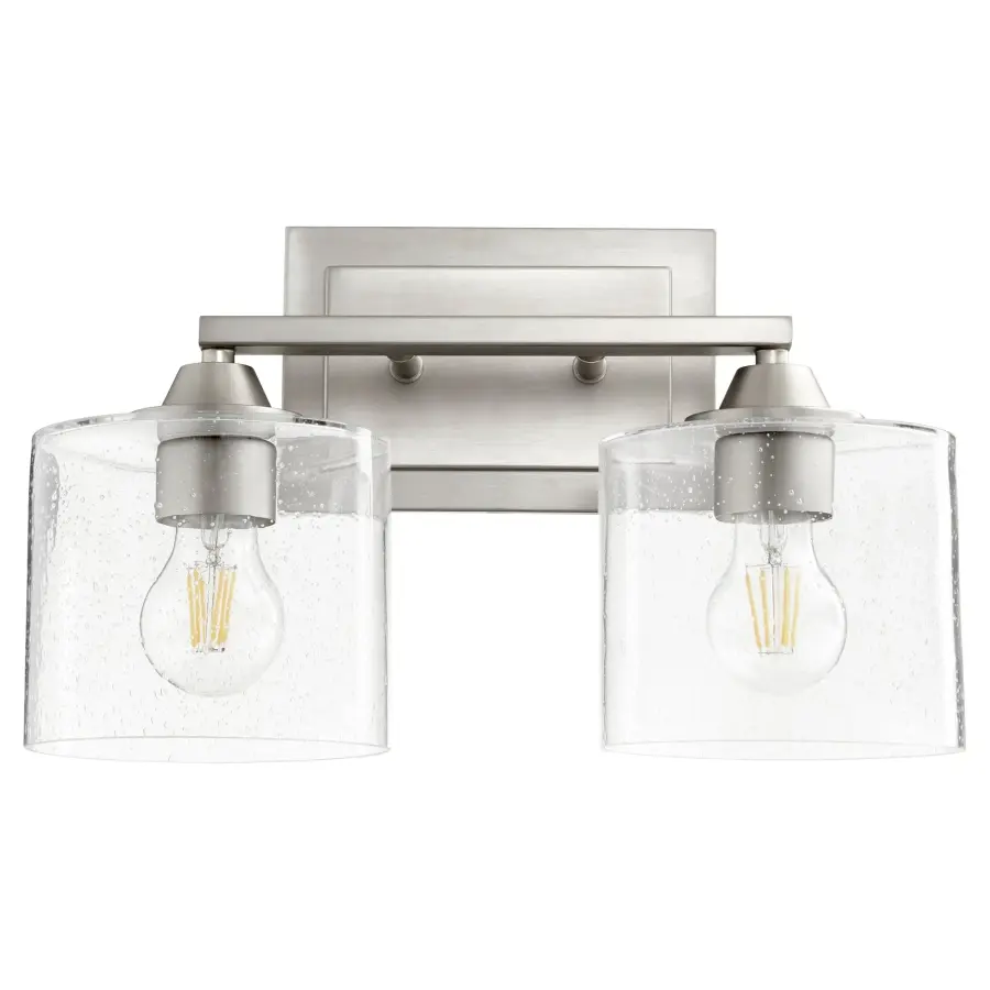 Dakota 2-Light Vanity in Satin Nickel