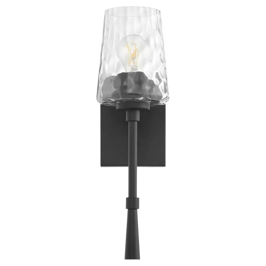 Goodwin 1-Light Wall Sconce in Matte Black - Image 1