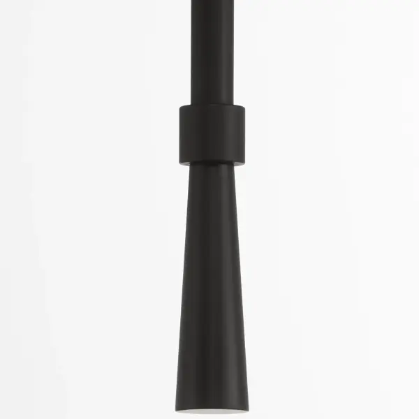 Goodwin 1-Light Wall Sconce with Opal Glass in Matte Black - Image 4