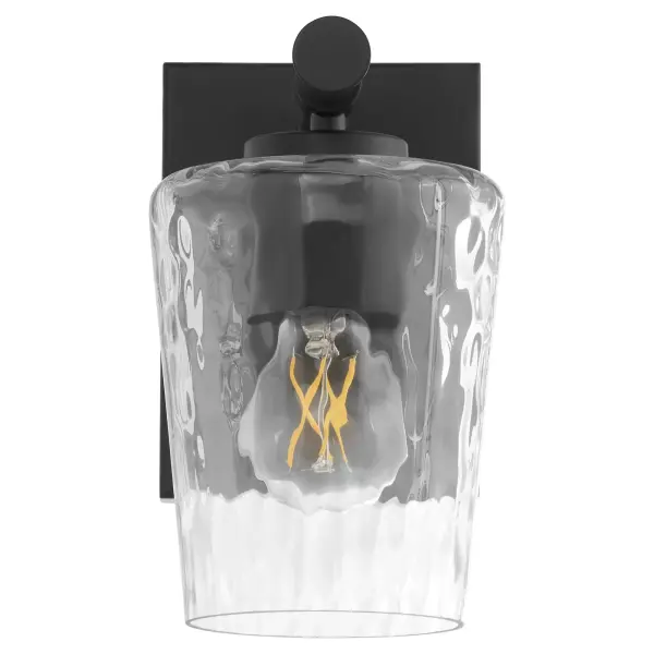 Goodwin 1-Light Wall Sconce in Matte Black - Image 1