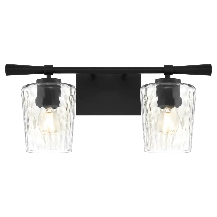Goodwin 2-Light Vanity in Matte Black - Image 2