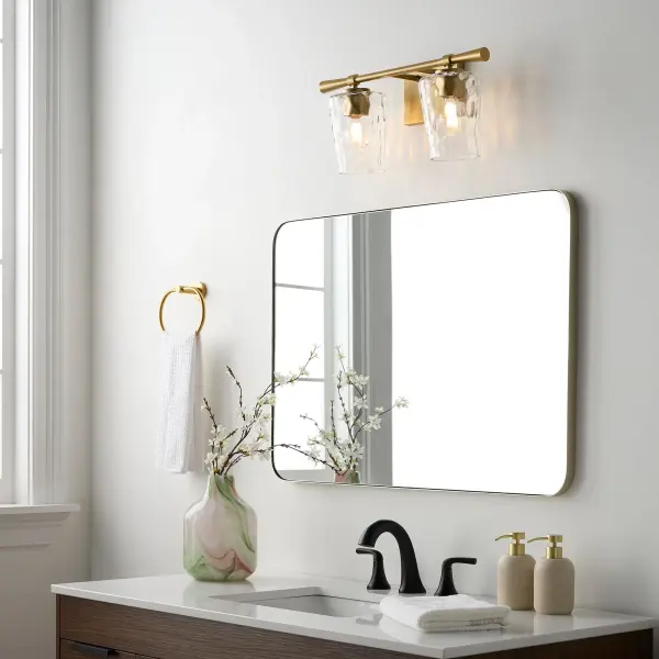 Goodwin 2-Light Vanity in Aged Brass - Image 7
