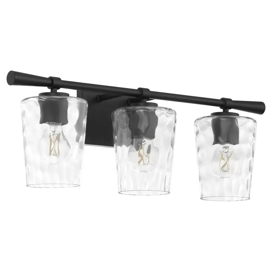Goodwin 3-Light Vanity in Matte Black - Image 1
