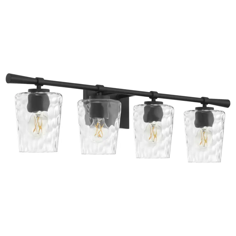 Goodwin 4-Light Vanity in Matte Black - Image 1