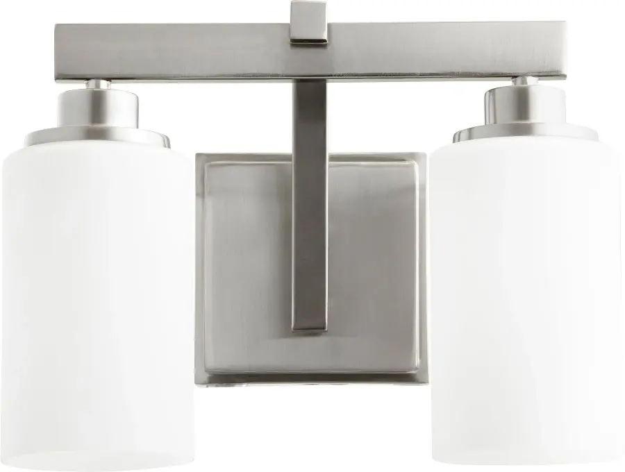 Lancaster 2-Light Transitional Vanity in Satin Nickel
