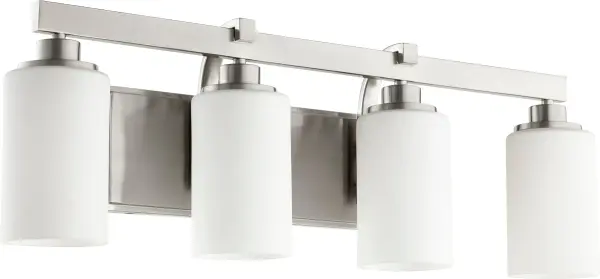 Lancaster 4-Light Transitional Vanity in Satin Nickel