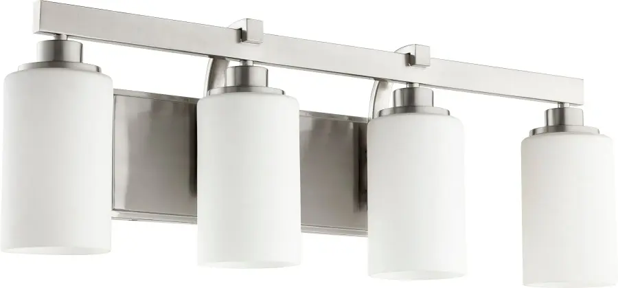 Lancaster 4-Light Transitional Vanity in Satin Nickel