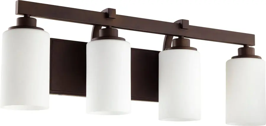 Lancaster 4-Light Transitional Vanity in Oiled Bronze