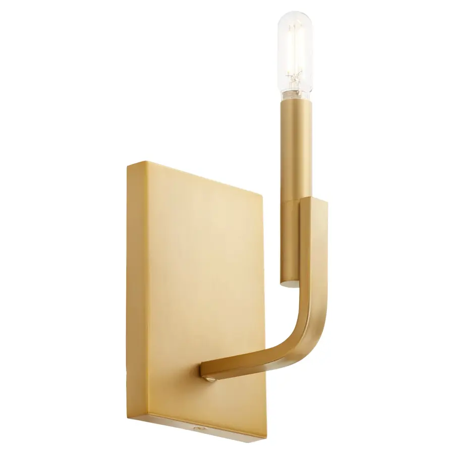 Elegant Transitional Sconce with Warm Brass Finish and Linen Shade - Image 6