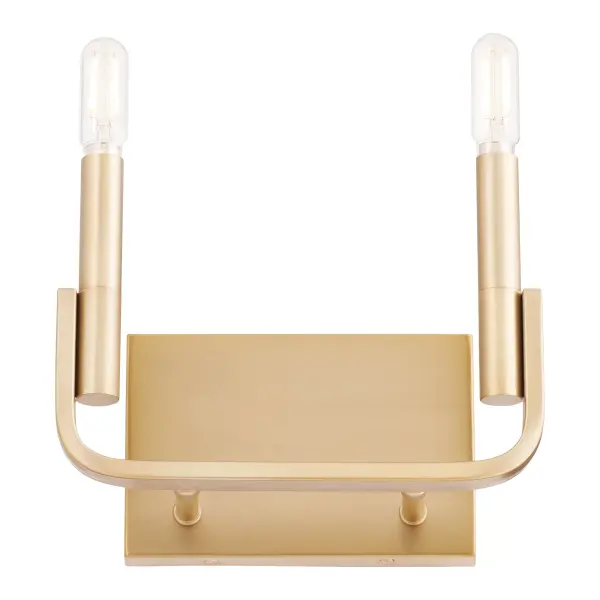 Elegant Transitional Sconce with Warm Brass Finish and Linen Shades - Image 4