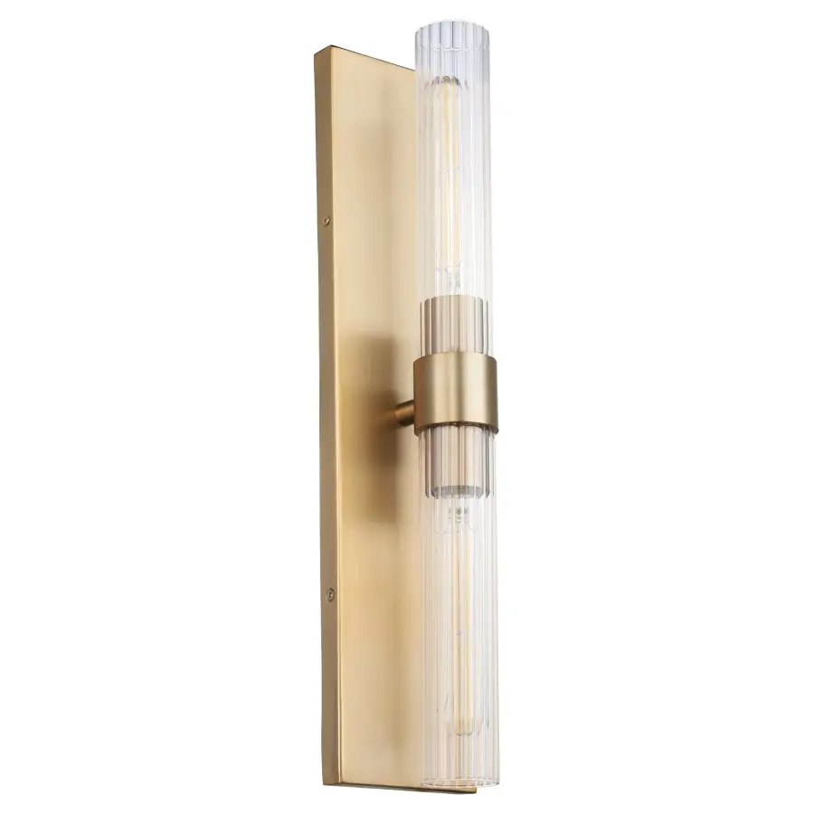 Sheridan 2-Light Wall Sconce in Aged Brass - Image 1