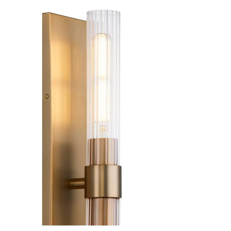 Sheridan 2-Light Wall Sconce in Aged Brass - Image 2