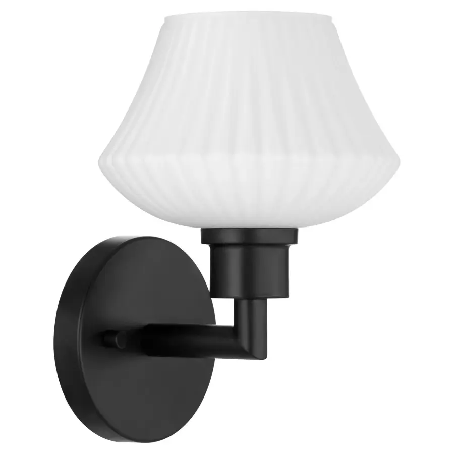 Sleek Contemporary Sconce with Versatile Black Finish - Image 3