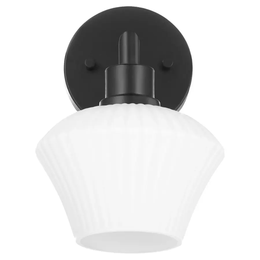 Sleek Contemporary Sconce with Versatile Black Finish - Image 5