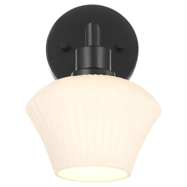 Sleek Contemporary Sconce with Versatile Black Finish - Image 6