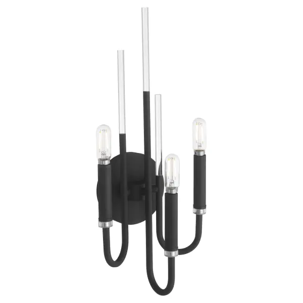 Summit 3-Light Wall Mount in Textured Black - Image 2
