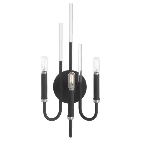 Summit 3-Light Wall Mount in Textured Black - Image 4
