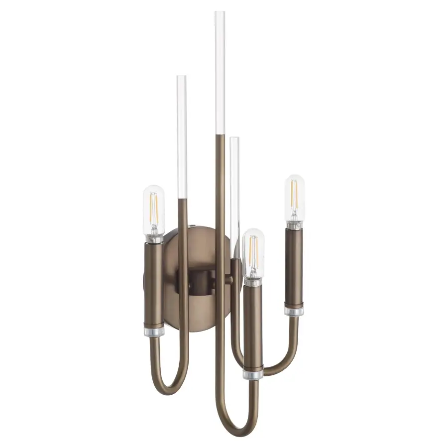 Summit 3-Light Wall Mount in Dark Brass - Image 1