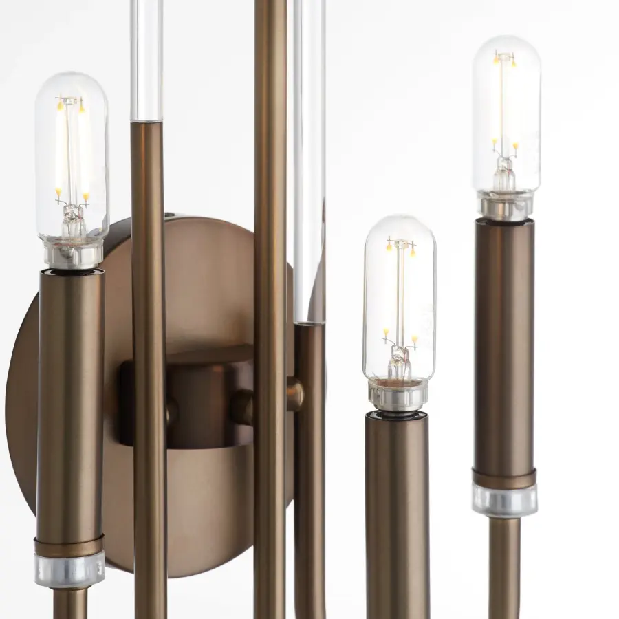 Summit 3-Light Wall Mount in Dark Brass - Image 3