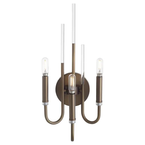 Summit 3-Light Wall Mount in Dark Brass - Image 4