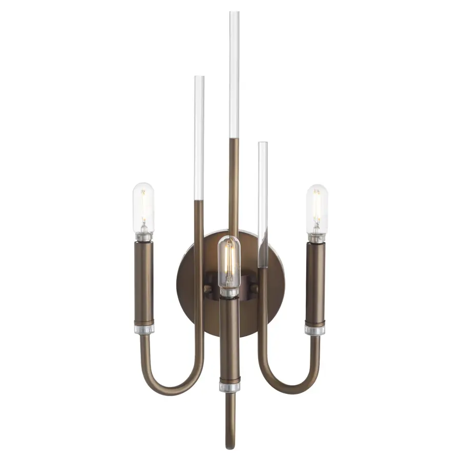 Summit 3-Light Wall Mount in Dark Brass - Image 4