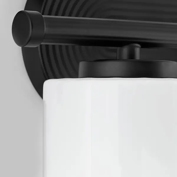 Belinder 2-Light Vanity in Matte Black - Image 4