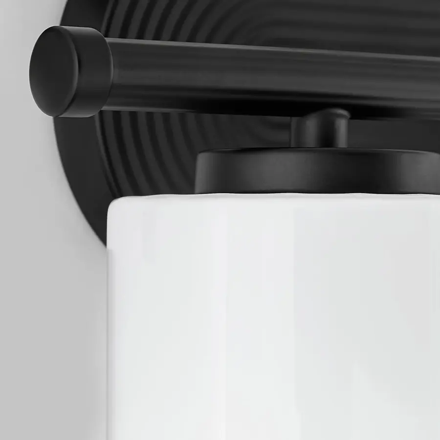 Belinder 2-Light Vanity in Matte Black - Image 4