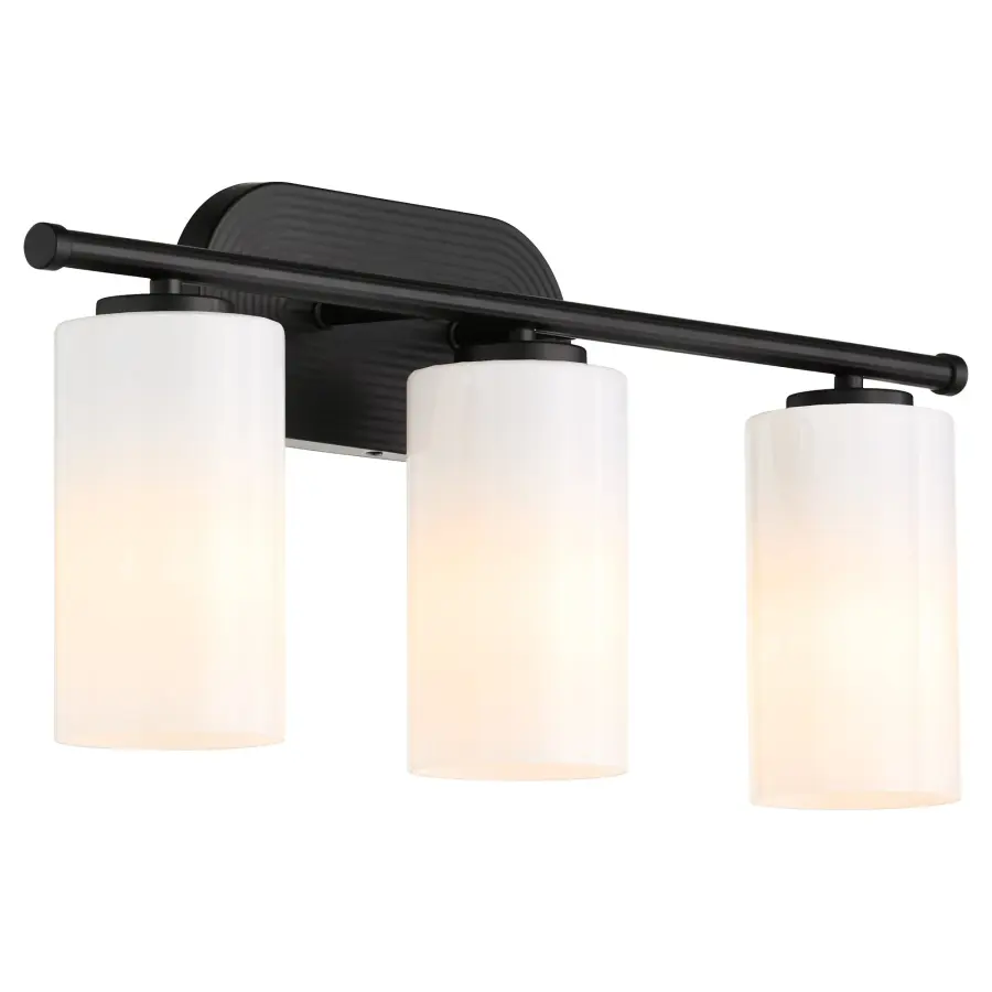 Belinder 3-Light Vanity in Matte Black - Image 2