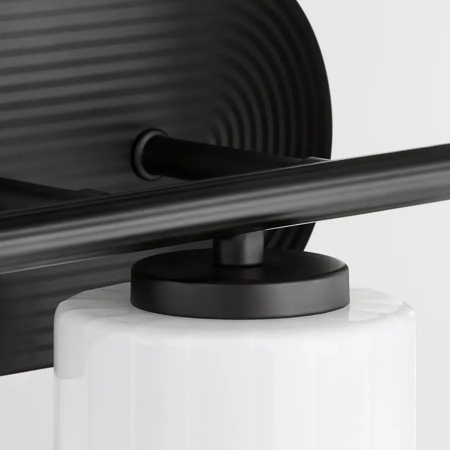 Belinder 3-Light Vanity in Matte Black - Image 4
