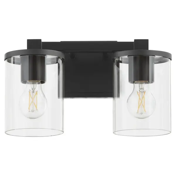 Bolton 2-Light Vanity in Matte Black - Image 1