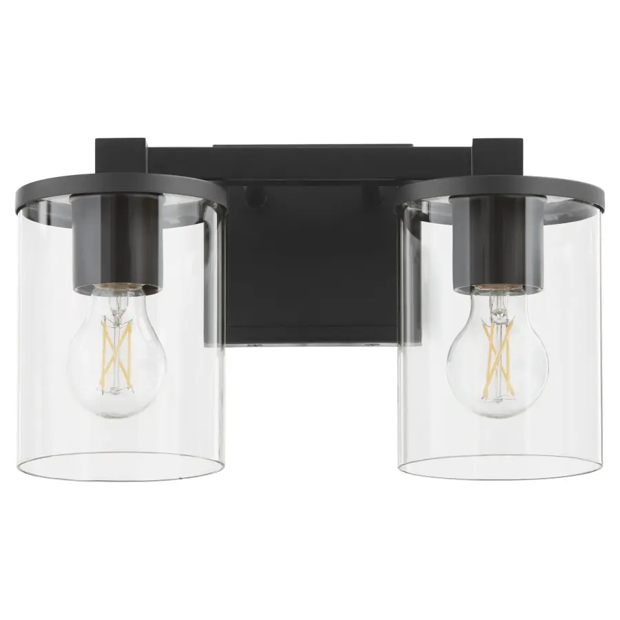 Bolton 2-Light Vanity in Matte Black - Image 1
