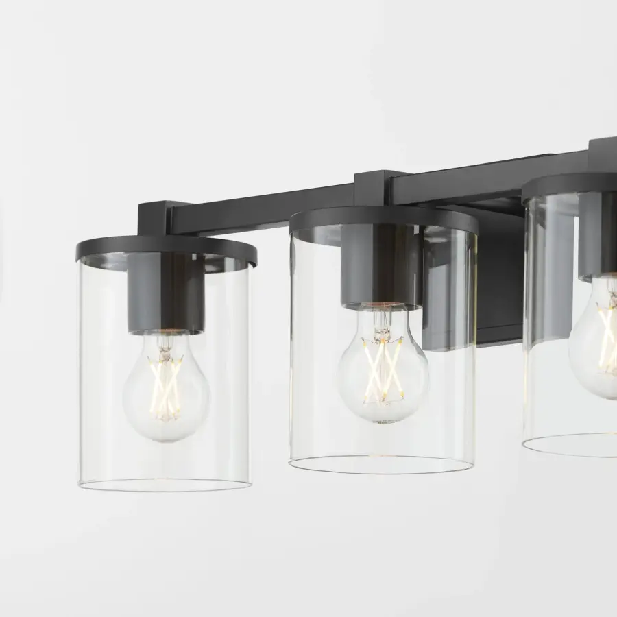 Bolton 3-Light Vanity in Matte Black - Image 3