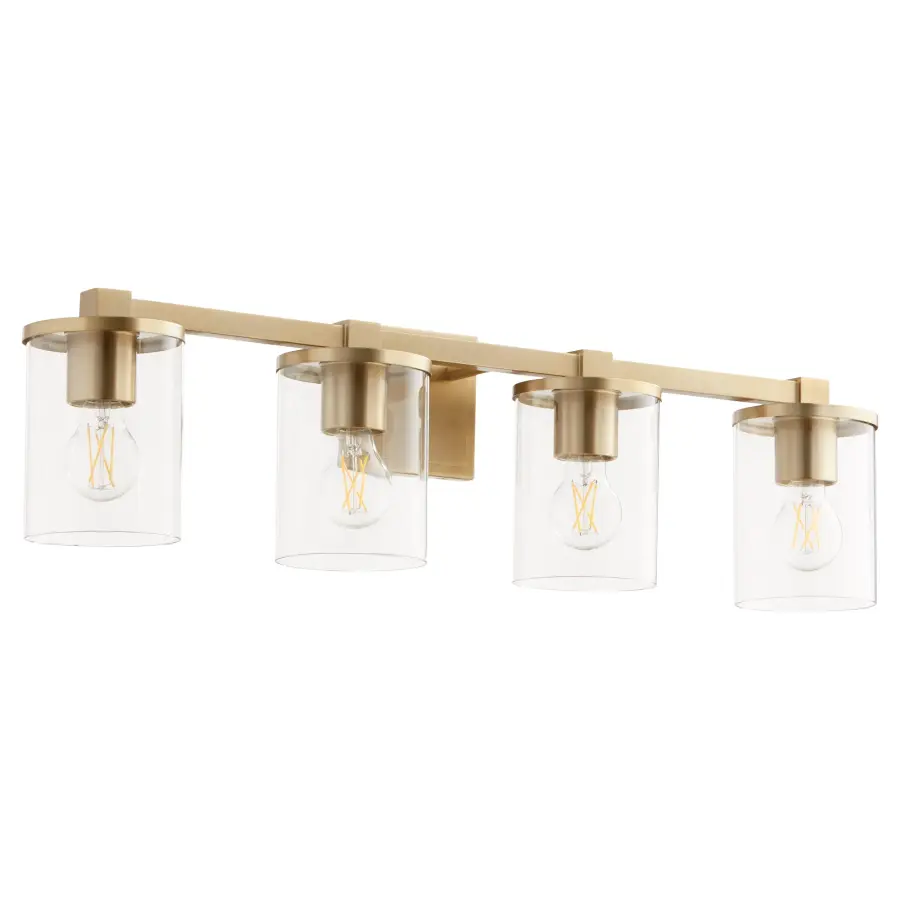 Bolton 4-Light Vanity in Aged Brass - Image 1