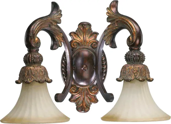 Madeleine 2-Light Vanity in Corsican Gold