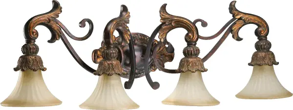 Madeleine 4-Light Vanity in Corsican Gold