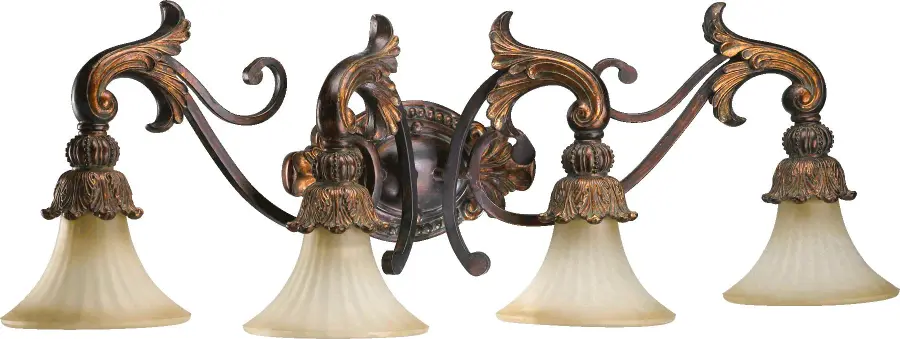 Madeleine 4-Light Vanity in Corsican Gold