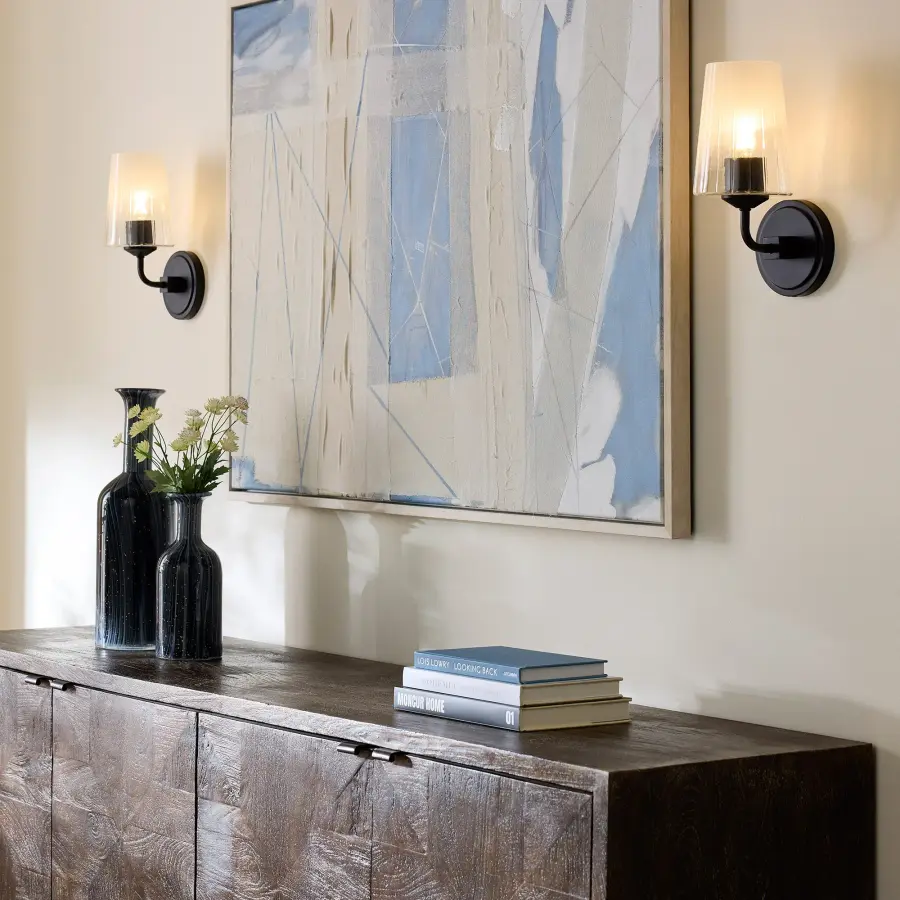 Providence 1-Light Wall Sconce in Matte Black - Image 5