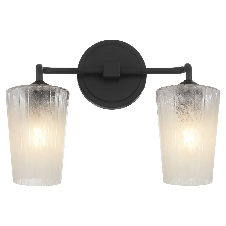 Providence 2-Light Vanity in Matte Black - Image 2