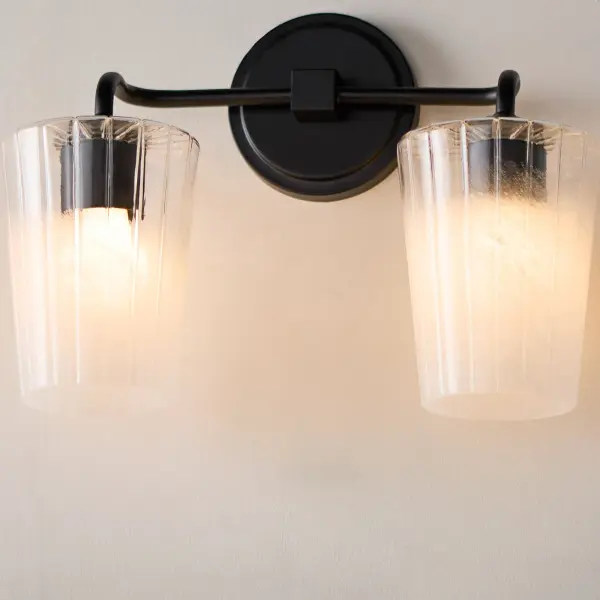 Providence 2-Light Vanity in Matte Black - Image 5