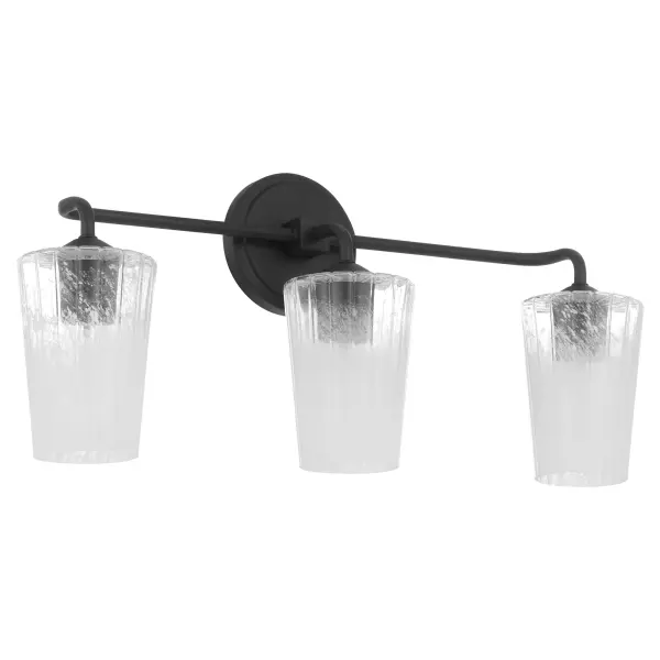 Providence 3-Light Vanity in Matte Black - Image 1