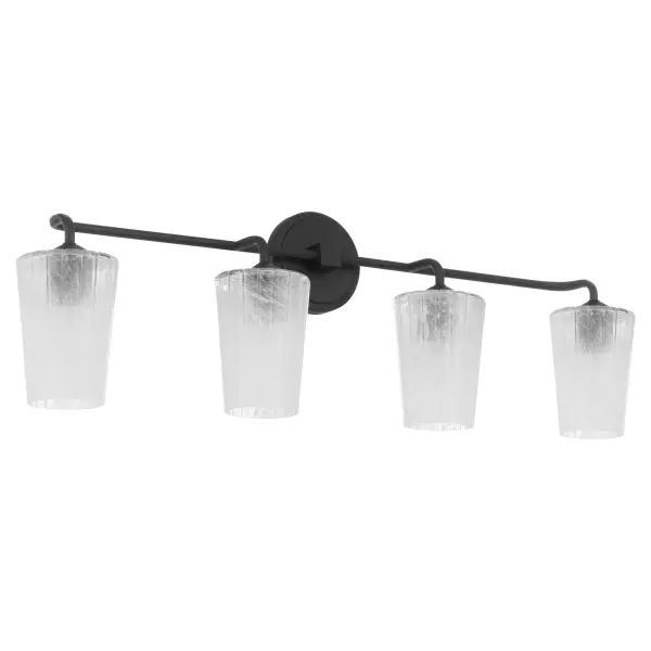 Providence 4-Light Vanity in Matte Black - Image 1