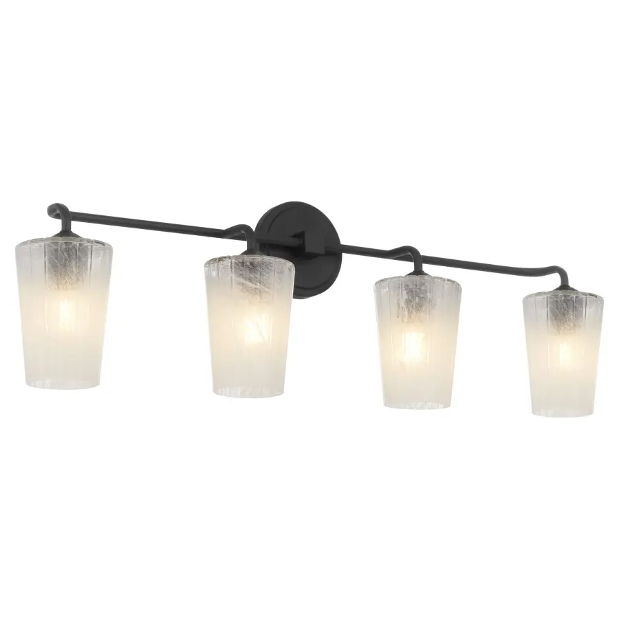 Providence 4-Light Vanity in Matte Black - Image 2