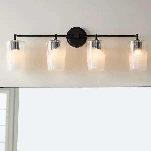 Providence 4-Light Vanity in Matte Black - Image 7