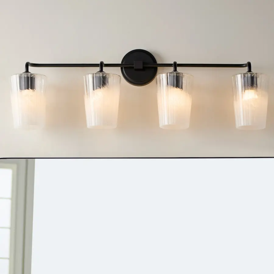 Providence 4-Light Vanity in Matte Black - Image 7
