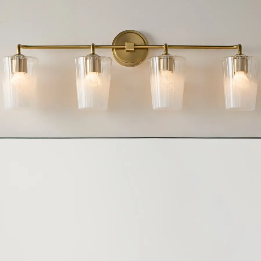 Providence 4-Light Vanity in Aged Brass - Image 5